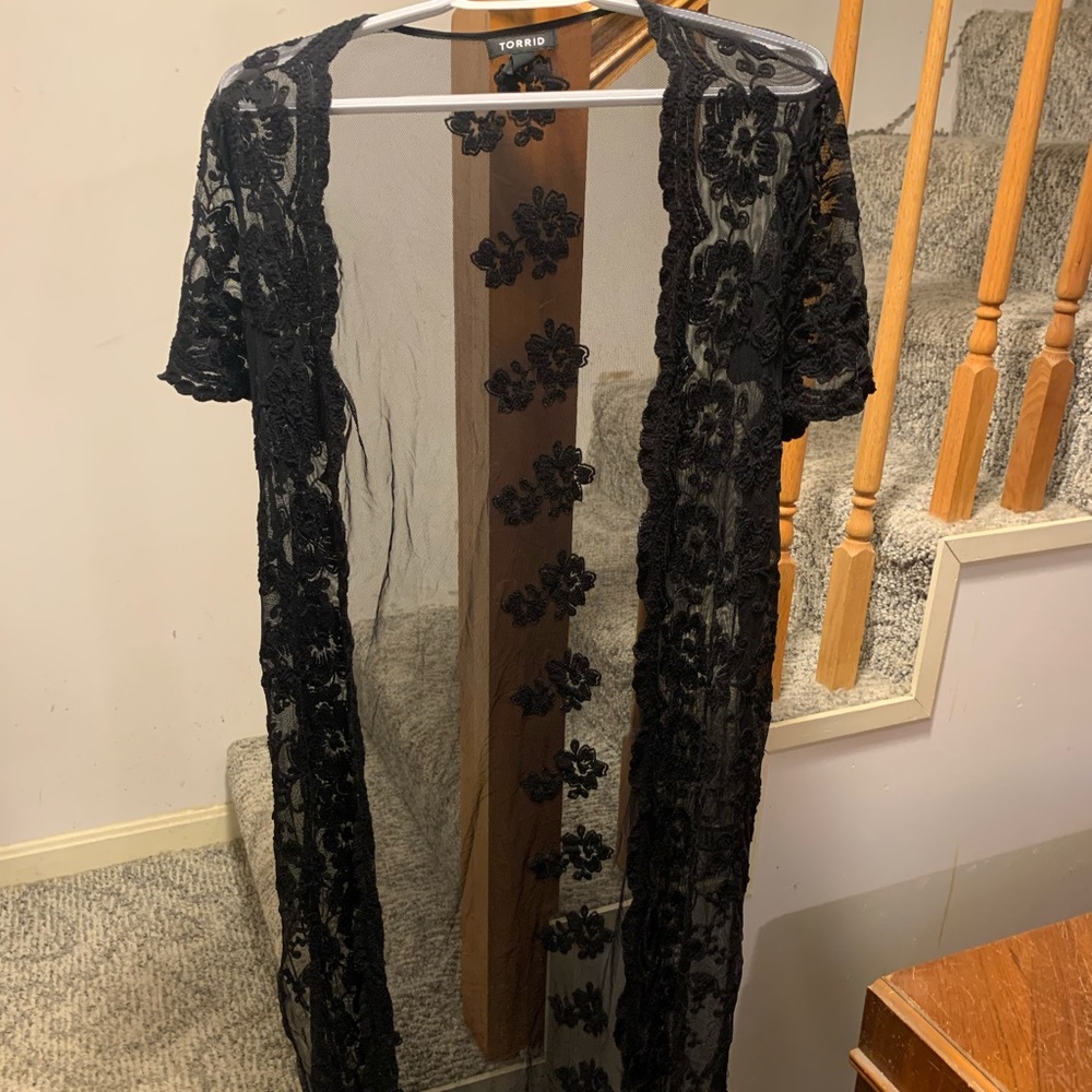 Sheer Flower Kimono